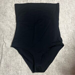 Aerie High Torso Waisted‎ Full Coverage Bikini Bottom Medium Black Swimwear NWT